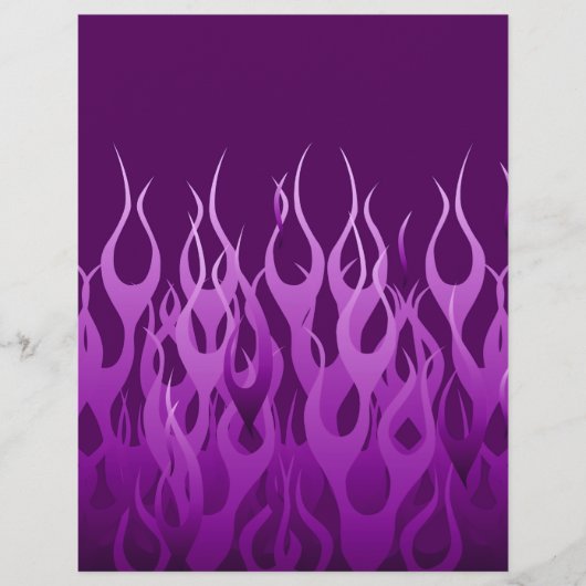 Cool Paarse Racing Flames Pin Stripes (Voorkant)