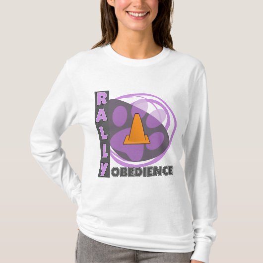 Cool Paarse Rally Obedience T-shirt (Voorkant)