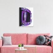 Cool Paarse Snare Drum Canvas Drummer Art (Insitu (Woonkamer))