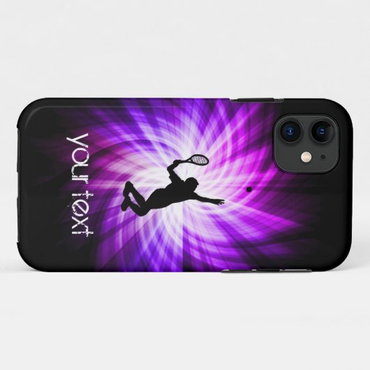 Cool Paarse Tennis Case-Mate iPhone Case (Achterkant (horizontaal))