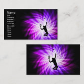 Cool Paarse Tennis Visitekaartje (Voorkant / Achterkant)