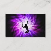 Cool Paarse Tennis Visitekaartje (Achterkant)