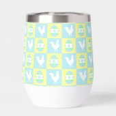 Cool Paas Checkerboard Patroon Haan Eieren (Achterkant)