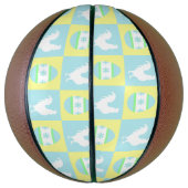 Cool Paas Checkerboard Patroon Haan Eieren Basketbal (Verticaal)