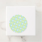 Cool Paas Checkerboard Patroon Haan Eieren Bedankjes Labels (In situ)