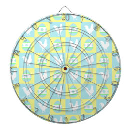 Cool Paas Checkerboard Patroon Haan Eieren Dartbord