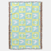 Cool Paas Checkerboard Patroon Haan Eieren Deken (Voorkant Verticaal)