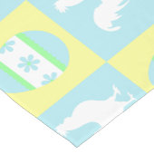 Cool Paas Checkerboard Patroon Haan Eieren Korte Tafelloper (Hoek)