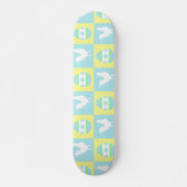 Cool Paas Checkerboard Patroon Haan Eieren Persoonlijk Skateboard (Voorkant)