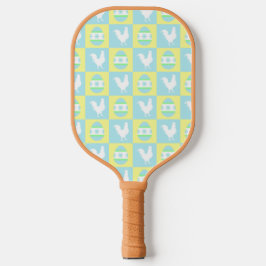Cool Paas Checkerboard Patroon Haan Eieren Pickleball Paddle