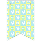 Cool Paas Checkerboard Patroon Haan Eieren Vlaggetjes (Derde vlag)