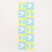 Cool Paas Checkerboard Patroon Haan Eieren Yogamat (Voorkant)