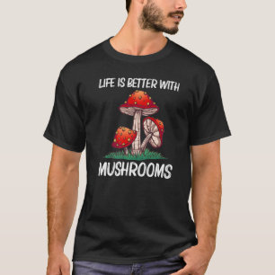 Cool paddenstoel voor mannen Morel paddenstoel Myc T-shirt