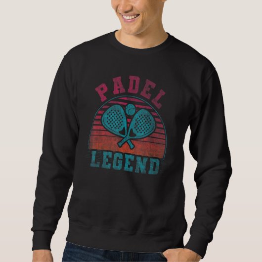 Cool Padel Retro Crossing Rackets Padel Legend Trui (Voorkant)