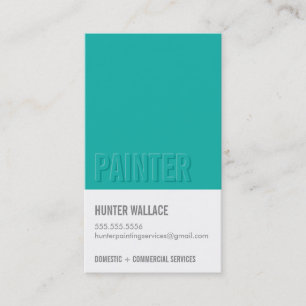 COOL PAINT CHIP staal reliëf look type jade Visitekaartje
