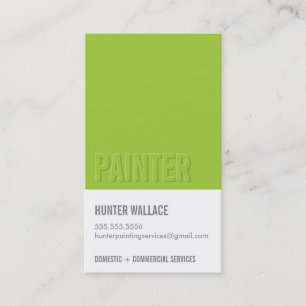 COOL PAINT CHIP staal reliëf look type limoen Visitekaartje
