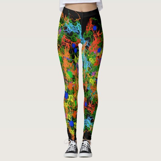 Cool Paint Splotch Design Leggings (Voorkant)
