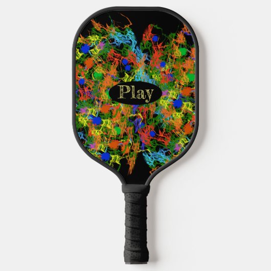 Cool Paint Splotch Design Pickleball Paddle (Voorkant)