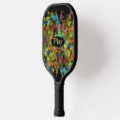 Cool Paint Splotch Design Pickleball Paddle (Links)