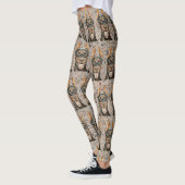 Cool Painted Doberman Pinscher Block Leggings (Links)