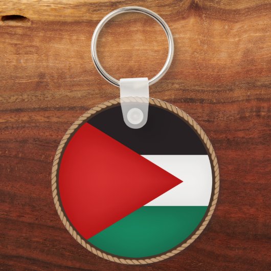 Cool Palestine Flag Seal Sleutelhanger (Voorkant)