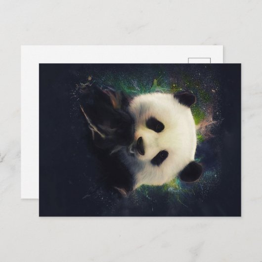 Cool Panda | Beer van Bamboe | Cadeaubont Aankondigingskaart (Voorkant / Achterkant)