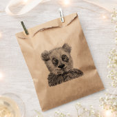 Cool Panda Custom Kraft Favor Bag Bedankzakje (Geknipt)