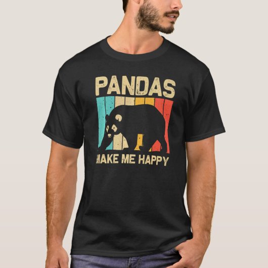 Cool Panda For Men Women Panda Bear Animal Zookee T-shirt (Voorkant)