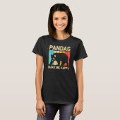 Cool Panda For Men Women Panda Bear Animal Zookee T-shirt (Voorkant volledig)