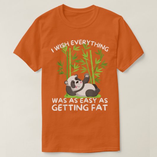 Cool Panda Funny Panda Bear Resting Funny Quote T-shirt (Design voorkant)