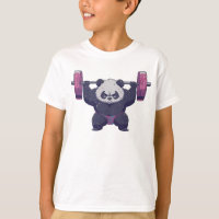 Cool Panda gewichtheffen worstelen workout kinder