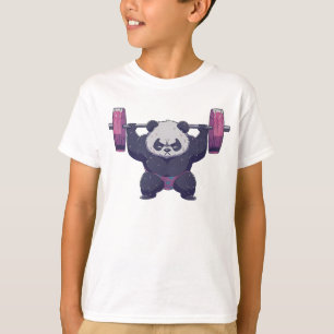 Cool Panda gewichtheffen worstelen workout kinder T-shirt