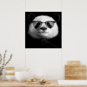 Cool Panda Poster | Cute Panda Lover (Keuken)