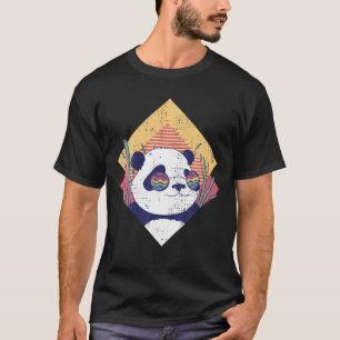 Cool panda - Retro Funny Panda Beer in zonnebril T-shirt
