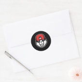 Cool Panda Ronde Sticker (Envelop)