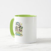 Cool Panda Skateboard Koffiemok Mok (Voorkant links)