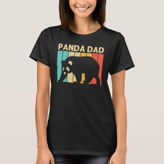 Cool panda voor papa panda Beer dierentuin T-shirt (Voorkant)