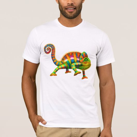 Cool Panther Chameleon T-Shirt (Voorkant)