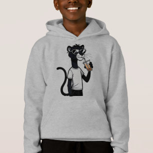 Cool Panther Graphic T-shirt – Funny Bubble Tea Sh
