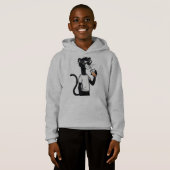 Cool Panther Graphic T-shirt – Funny Bubble Tea Sh (Voorkant volledig)