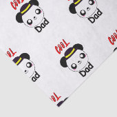 Cool Pap Polar Beer Panda Daddy Happy Fathers Day Tissuepapier (Detail)