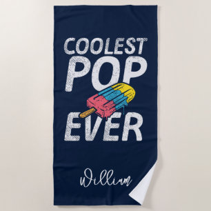 Cool Pap Zomer Vakantie Custom Strandlaken