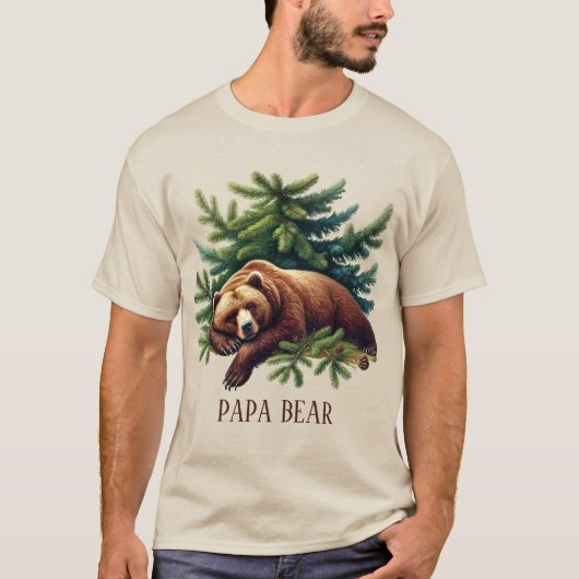 Cool Papa beer aanpasbaar T-shirt (Voorkant)