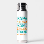 Cool Papa Dad woordkunst Waterfles (Voorkant)