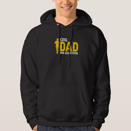 Cool papa hardlopen Marathon Geweldige loper Voor  Hoodie (Voorkant)