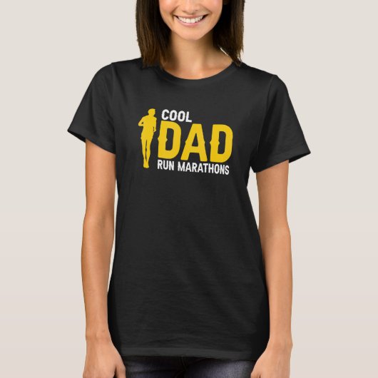 Cool papa hardlopen marathons Geweldige hardloper T-shirt (Voorkant)
