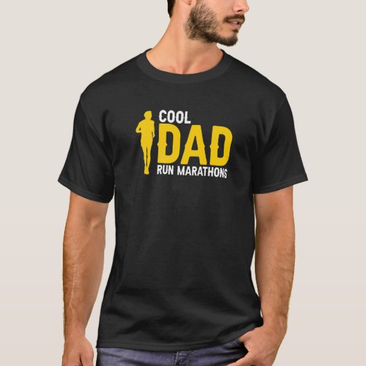 Cool papa hardlopen marathons geweldige loper voor t-shirt (Voorkant)