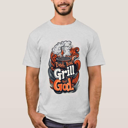 Cool Papa lichaam grill bbq T-shirt (Voorkant)