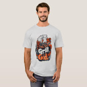 Cool Papa lichaam grill bbq T-shirt (Voorkant volledig)