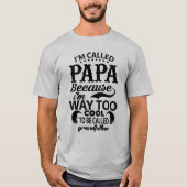 Cool Papa Mannen T-Shirt (Voorkant)